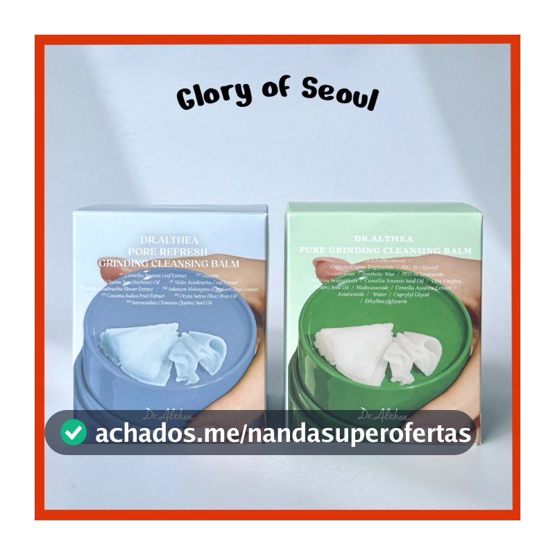 DR . ALTHEA Pure Grinding Cleansing Balm/Pore Refresh , 50mL (2 Tipos)