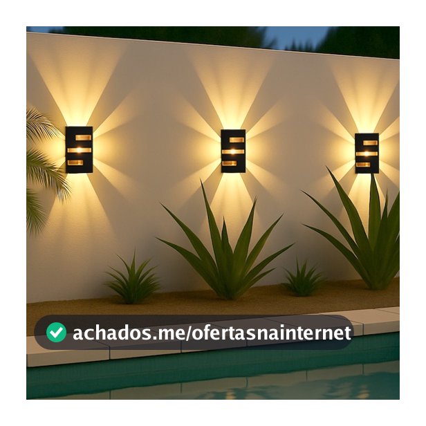 Kit Com Iluminarias Arandela Decorativa Interno Externo Spot Parede a Prova D água A+