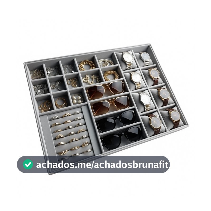 Organizador Caixa Porta Joias E Acessóros Para Gavetas Armário Guarda Roupa