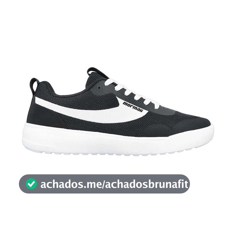 Tênis Mormaii Flexer Casual Masculino Preto com Branco Original