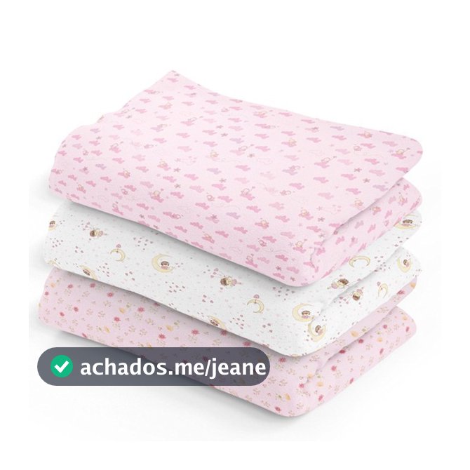 Cueiro Estampado Flanelado Bebê Kit 3 Unidades 80X50CM Papi/Incomfral