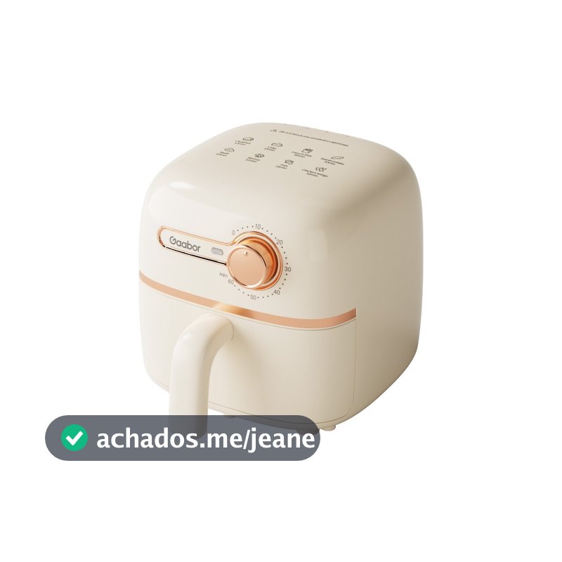 Mini Fritadeira Elétrica Air Fryer Gaabor Pocket 1,4L 900W
