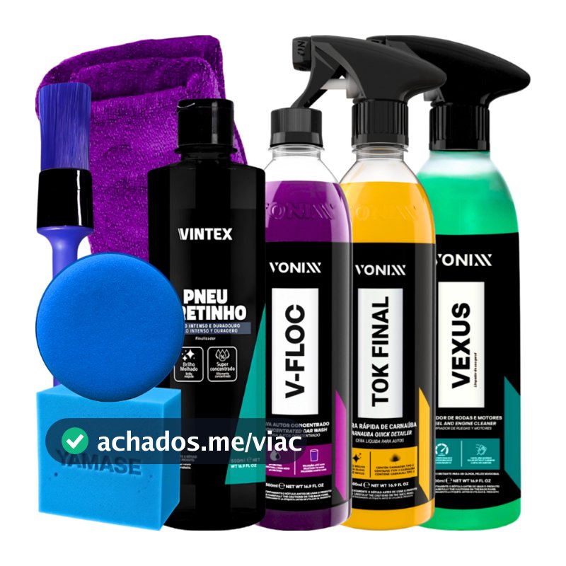 KIT SHAMPOO V-FLOC CERA TOK FINAL VEXUS VONIXX PRETINHO VINTEX