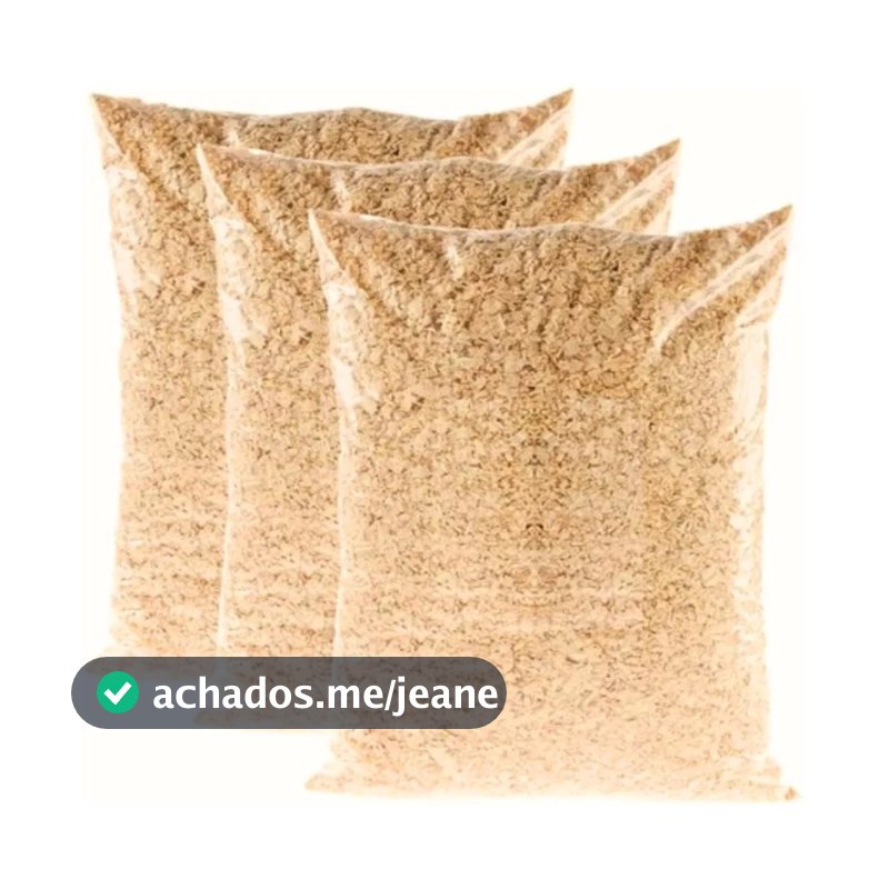 Serragens Prensadas Para Hamster Roedores Aves e Compostagem 1 a 5kg