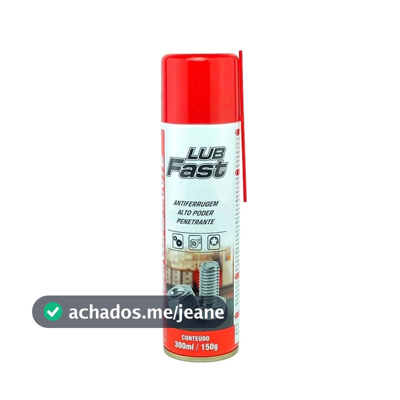 Desengripante Antiferrugem Lubrificante Uso Geral 300ml/150g - LubFast