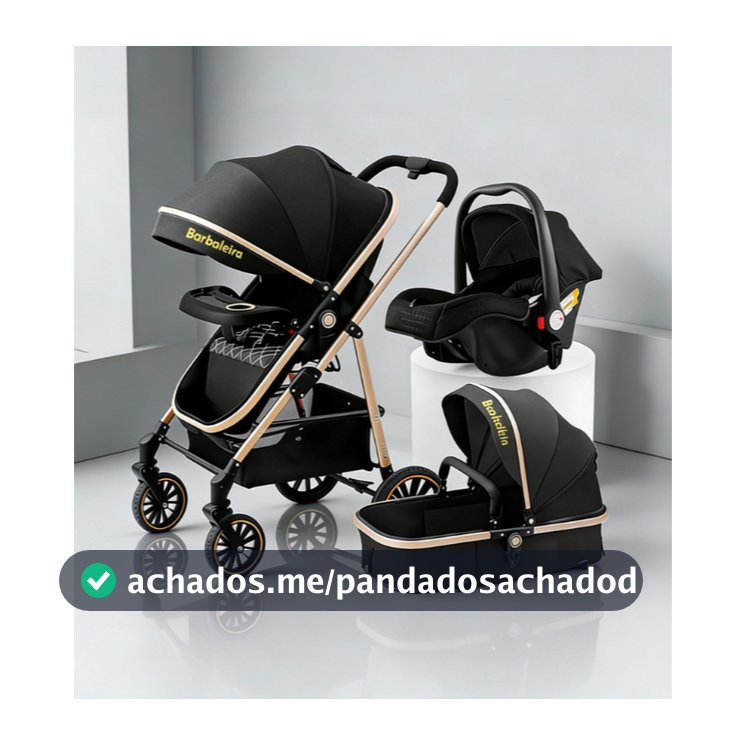 Carrinho Completo 3 EM 1 Com Moisés e Bebe Conforto - BOM