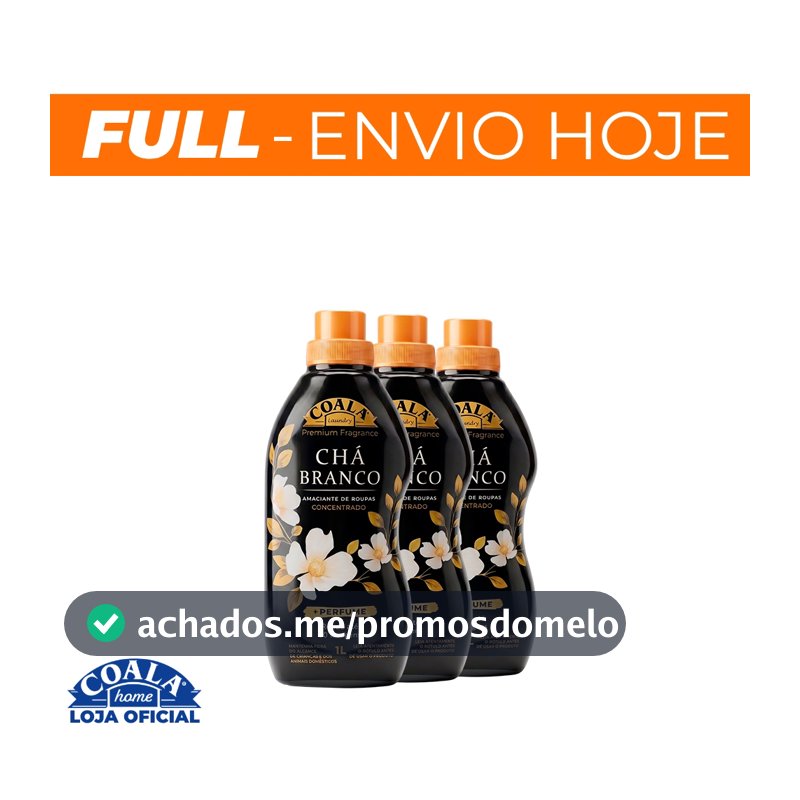 Kit Amaciantes Chá Branco Coala Laundry - 3 Unidades