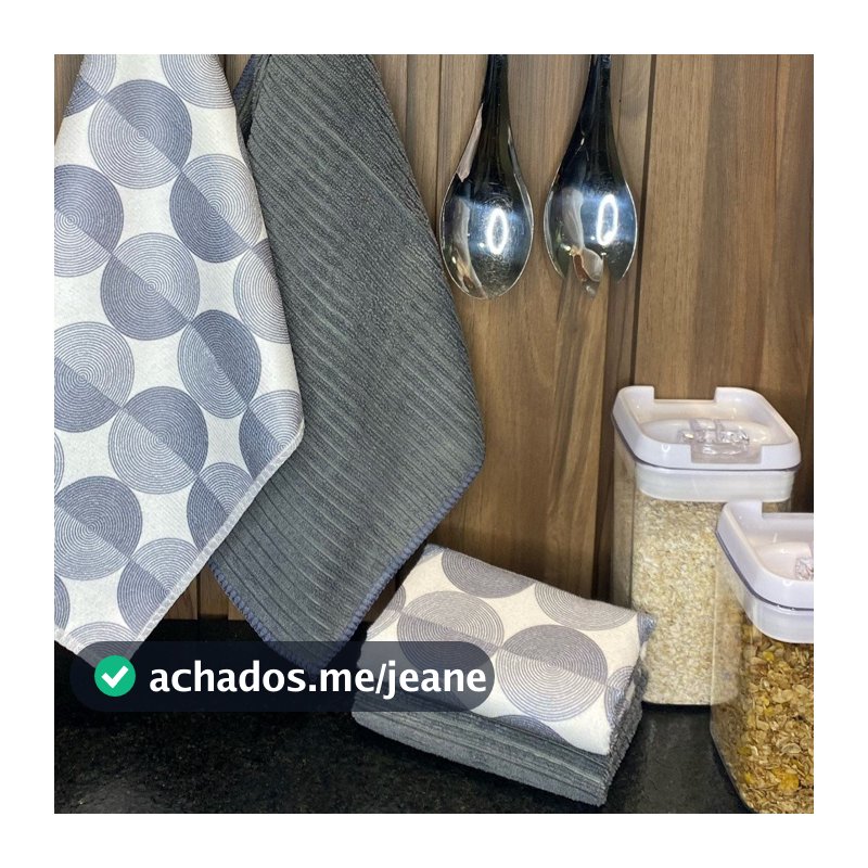 Kit Panos de Prato em Microfibra 35 x 55cm 4 Peças