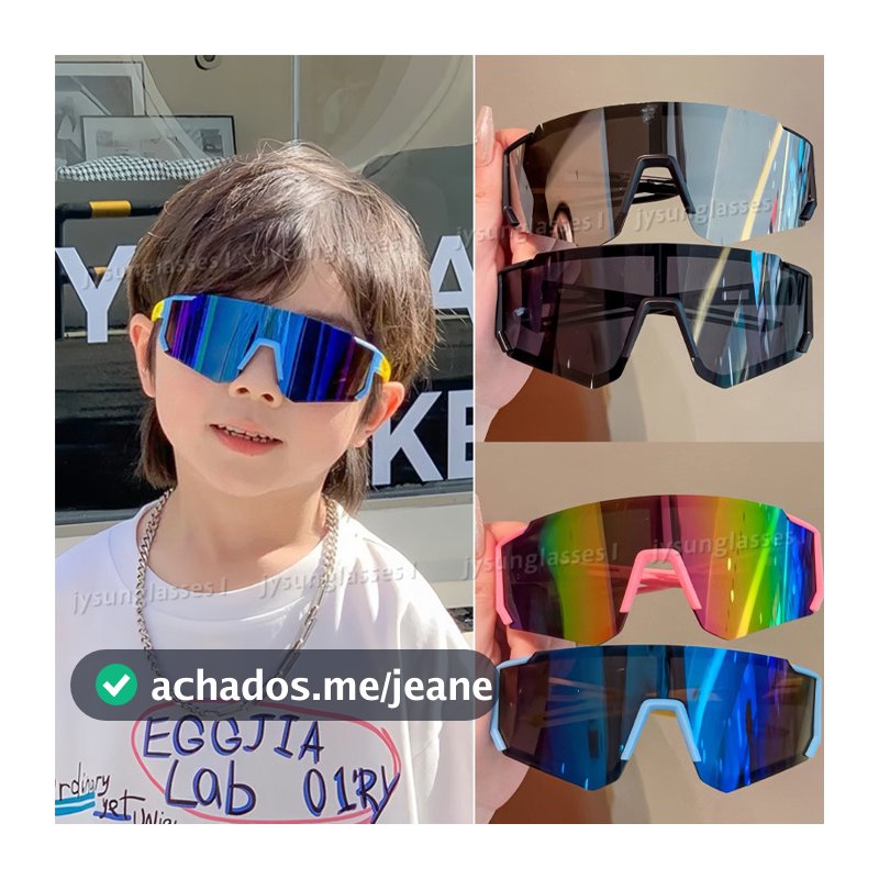 Óculos De Sol De Personalidade Para Ciclismo Infantil Proteção UV Meninos Meninas Esportivos Ao Ar Livre Equitação De Ar