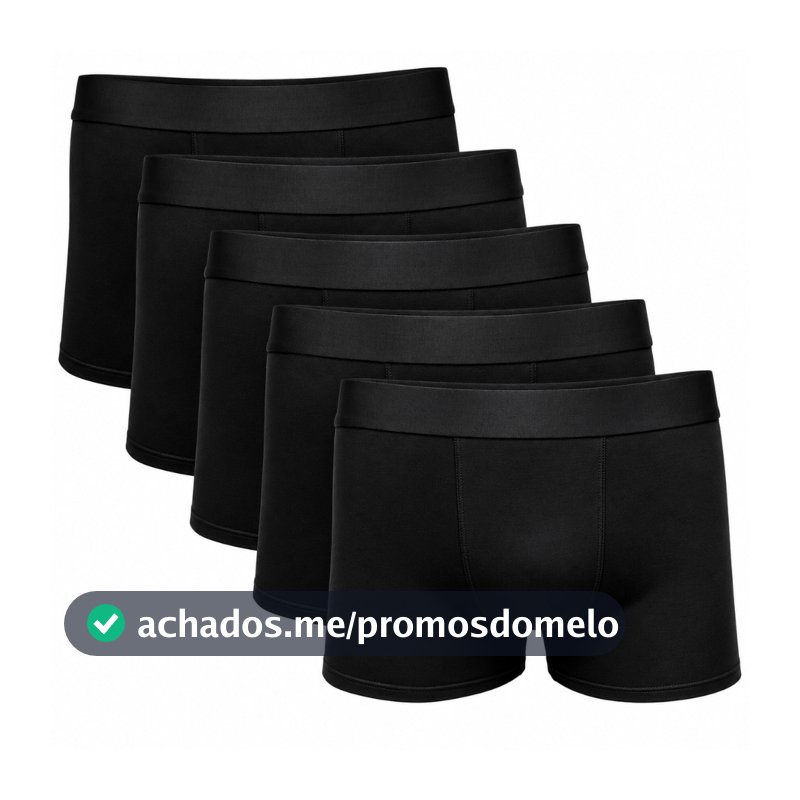Kit 10 Cuecas Boxer Microfibra Controle de Suor Antiassadura