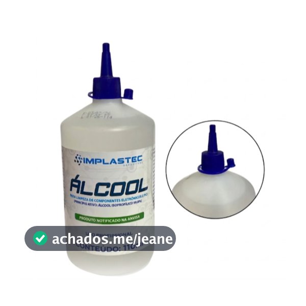 Limpador Isoprop Limpeza de Placas Pasta Termica E Eletrônicos 110ml Implastec
