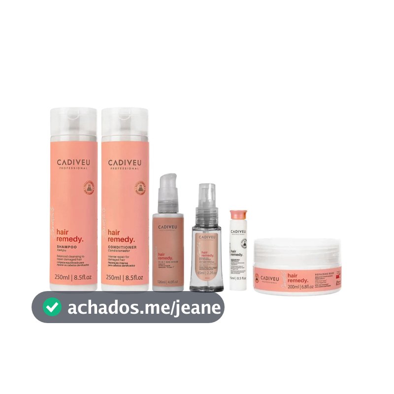 Cadiveu Kit Completo Hair Remdey com 6 Produtos