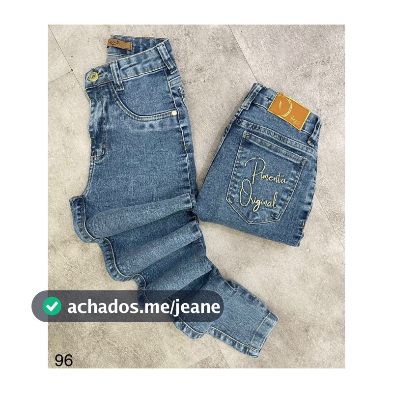 Calça Jeans Feminina Sal E Pimenta Skinny Linda Rasgada Envio Rapido