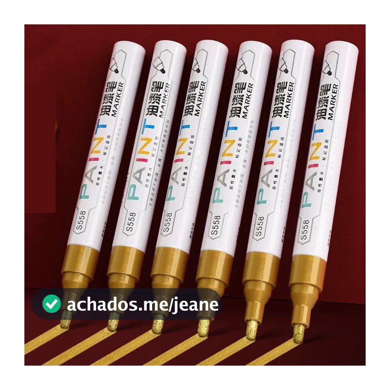 Kit 3/6/9/12 Caneta Marcador Permanente Colorido Acrílica Tipo Posca Para Cerâmica Metal Tecido Desenho