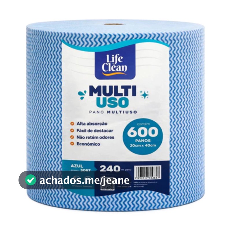 Pano Multiuso Tipo Perfex 20x40cm OU 28x40 Rolo Limpeza - Promoção