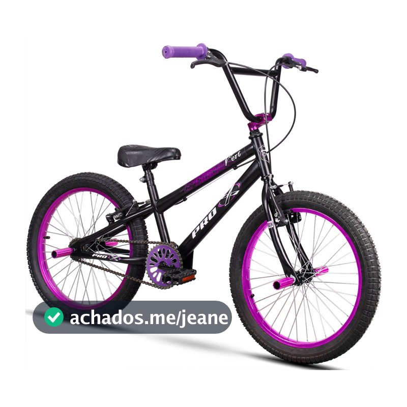 Bicicleta BMX Infantil Pro-X Aro 20 Com Pedaleira Menino 6, 7, 8 Anos