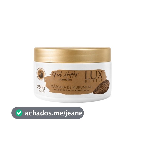Máscara Reconstrutora Lux Butter  Brilho Maciez 250gr Feel Happy