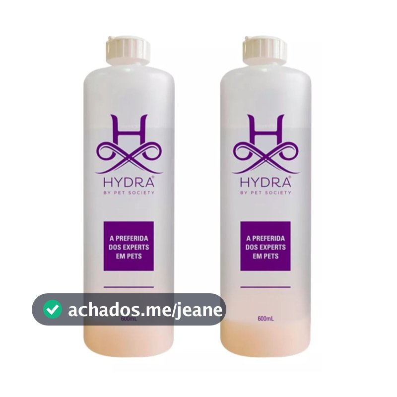 02 Frasco Diluidor para Shampoo e Condicionador Pet Society Hydra 600ML