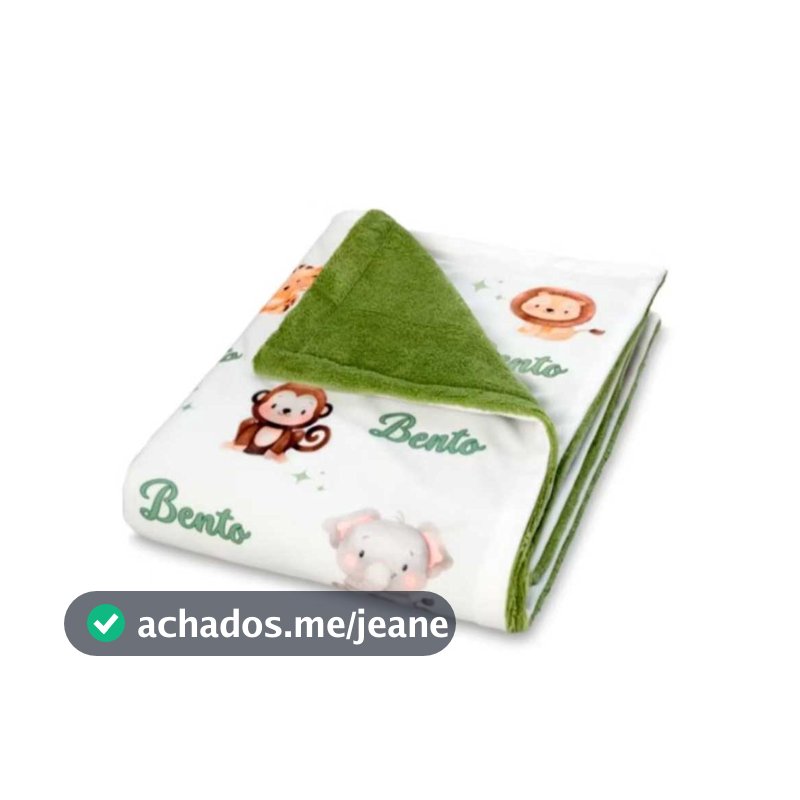 mantinha para nenem personalizada com nome e personagem envio já