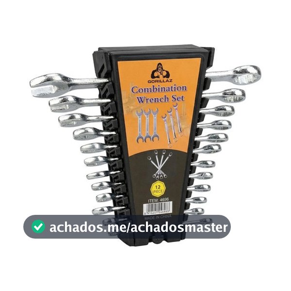 Jogo De Chave Boca E Estrela Combinada 12 Pçs Aço 6mm-22mm
