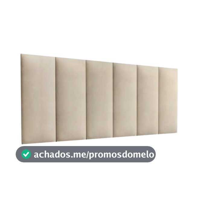 Kit Com Até 15 Placas de Cabeceira Modular Estofada  45x20cm Cama Solteiro Casal Queen King Envio24H