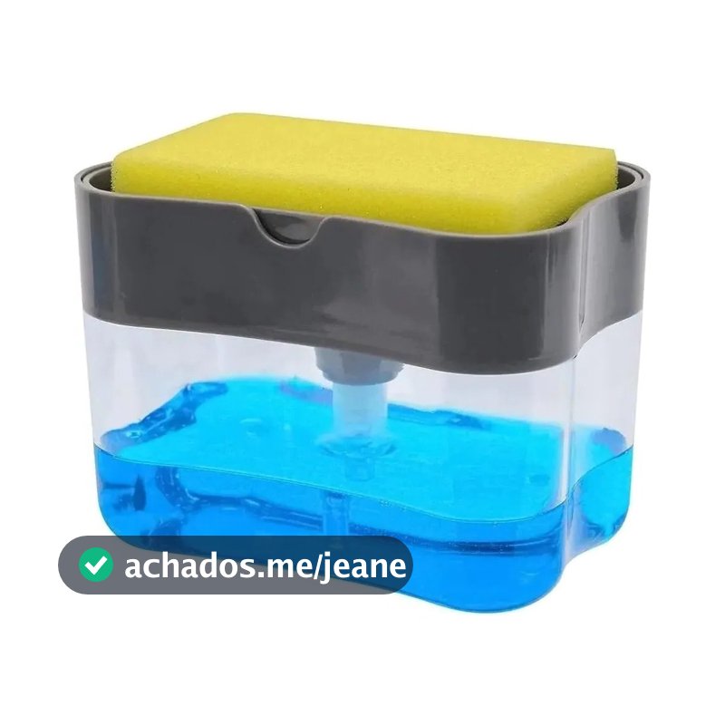 Dispenser Detergente Suporte Porta Bucha Esponja Sabão