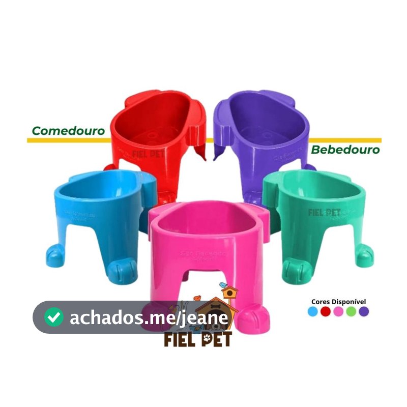 Comedouro / Bebedouro para Cachorro Alto Pet Cães Elevado São Benedito