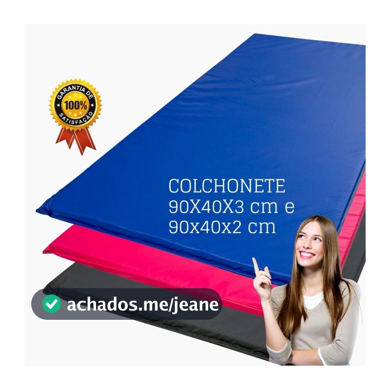 colchonete academia 90x40x3- 90x45x2,5  90X40X2 exercícios físicos, ginastica/acampamento, FITNESS..