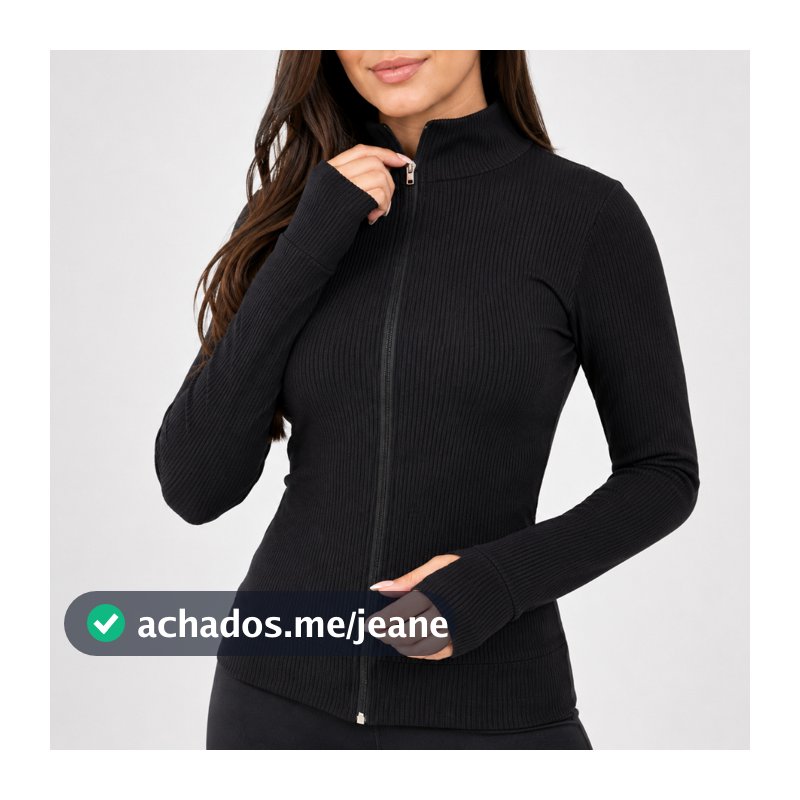 Jaqueta Casaco Feminina Academia Fit Treino Fitnes Ziper