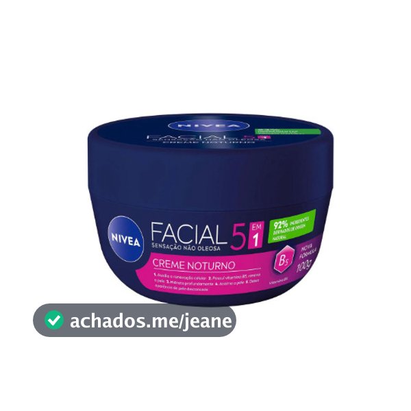 Creme Hidratante Facial Noturno Nivea 100g
