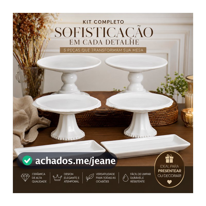 Kit 2  boleiras 15X24 2  bandejas sem pe 2 oitavadas
