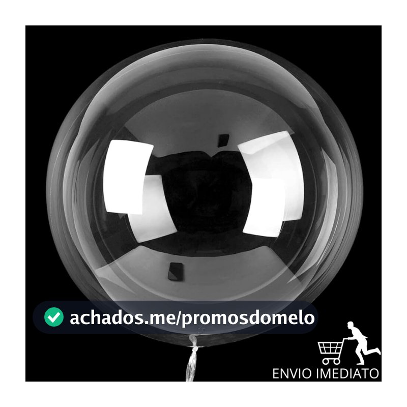 Kit 5/10/20/30/40/50 Unidades Balão Bubble 24 Polegadas 60 Cm Cristal Festas Decoração