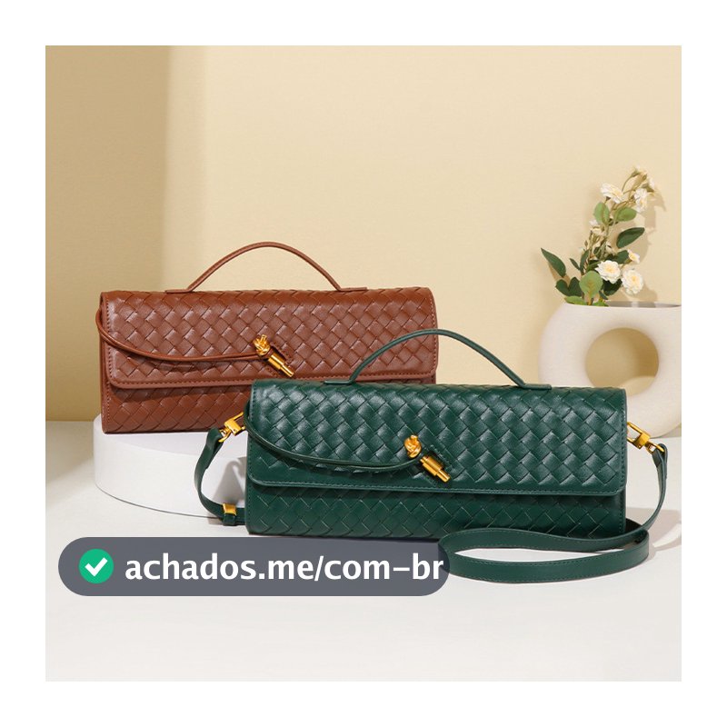 Primavera E Verão Nova Tecelagem De Couro Macio Saco De Noite Medieval Baguette Órgão Bolsa Horizontal Mochila