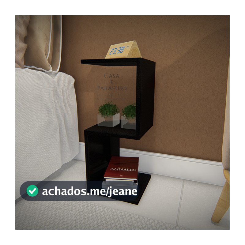 Mesinha de Cabeceira Z e S Mesinha Apoio lado nicho estante quarto  (22)