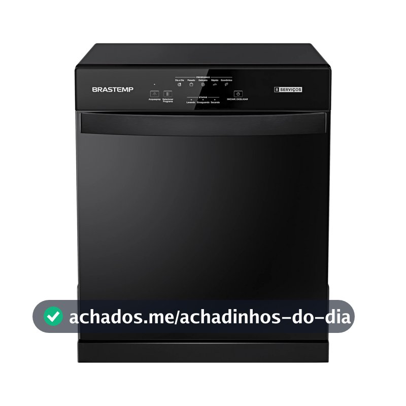 Lava Louças Brastemp 8 Serviços Preta - BLF08AE