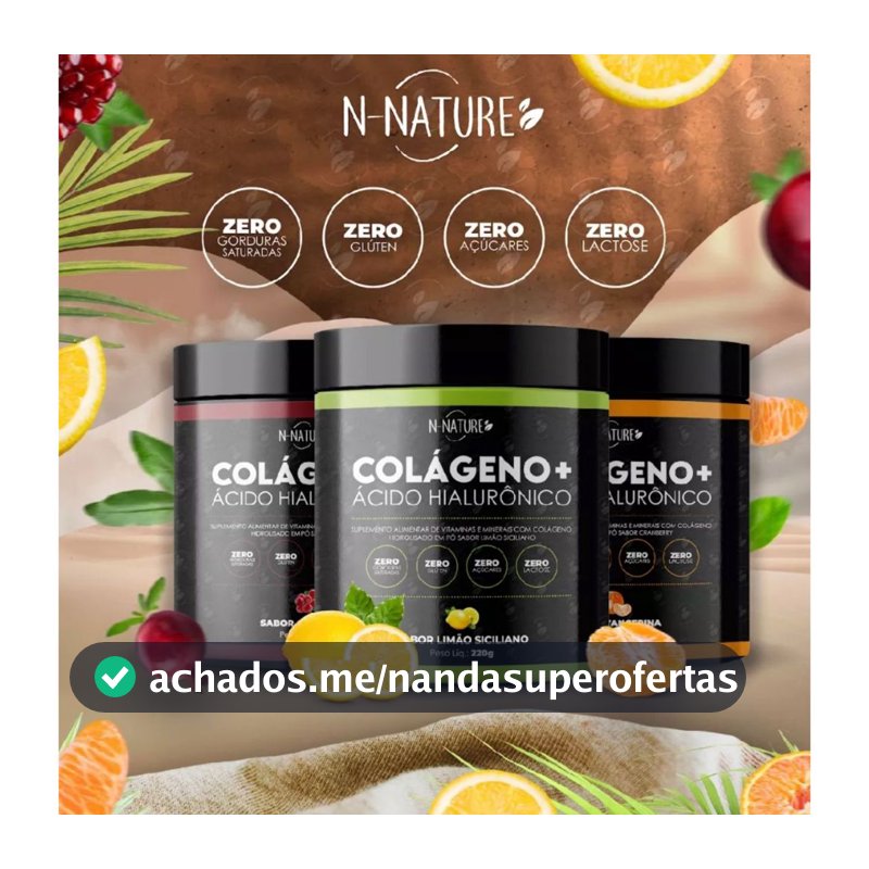 Kit 3 Pote Colageno + Ácido Hialuronico 216g Mega Oferta + Frete Gratis
