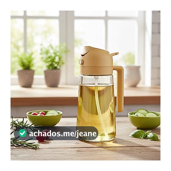 Borrifador 2 Em 1 Porta Azeite Vinagre Óleos Cozinha 470ml Aleatório