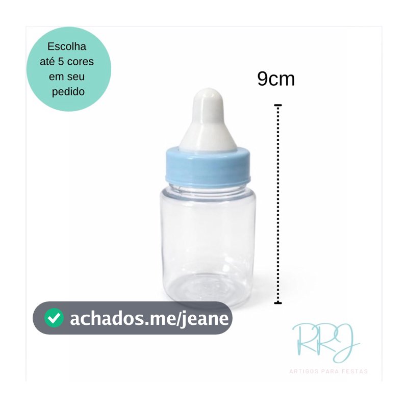 40 uni mini mamadeira para lembrancinhas chá de bebê e chá revelação / lembrancinha chá revelação