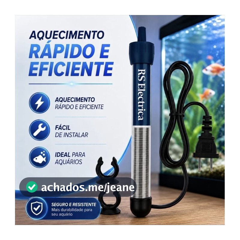Termostato Aquecedor para Aquário 25W 50W 100W 150W 200W 300W Regulagem Automática 110V