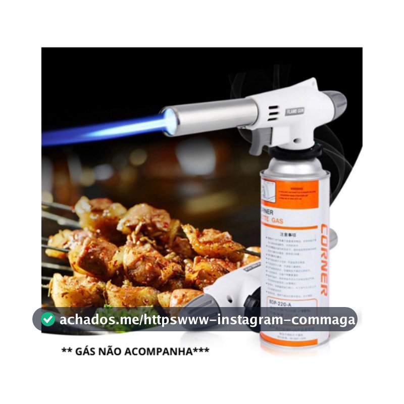 Maçarico Culinário: Praticidade e Economia para Sua Cozinha e Confeitaria (envio rapido)