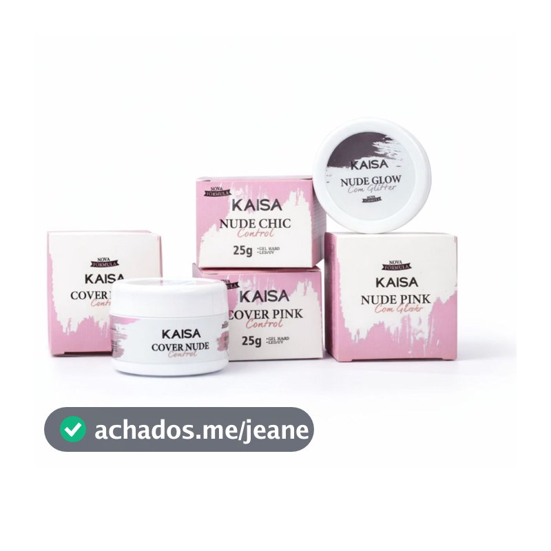 Gel KAISA Control 25g Nova Formula Sem TPO e DMPT Para Alongamento De Unhas em Gel