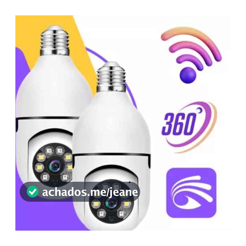 Kit 2 Câmera Segurança 360 Infravermelho Sem Fio Wifi Yoosee