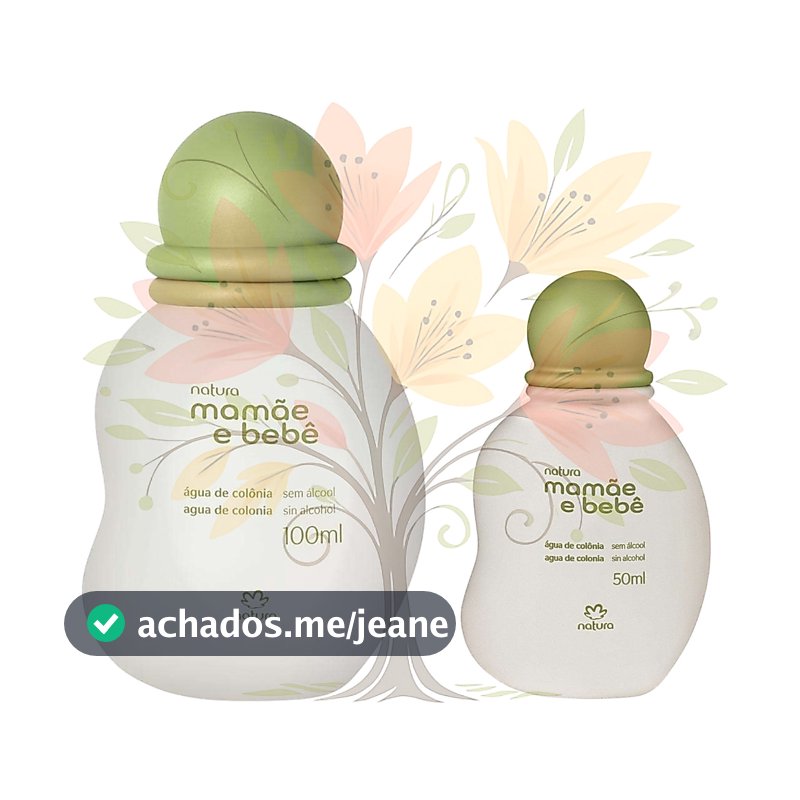 Natura Mamãe Bebê Água De Colônia Tradicional 50ml ou 100ml