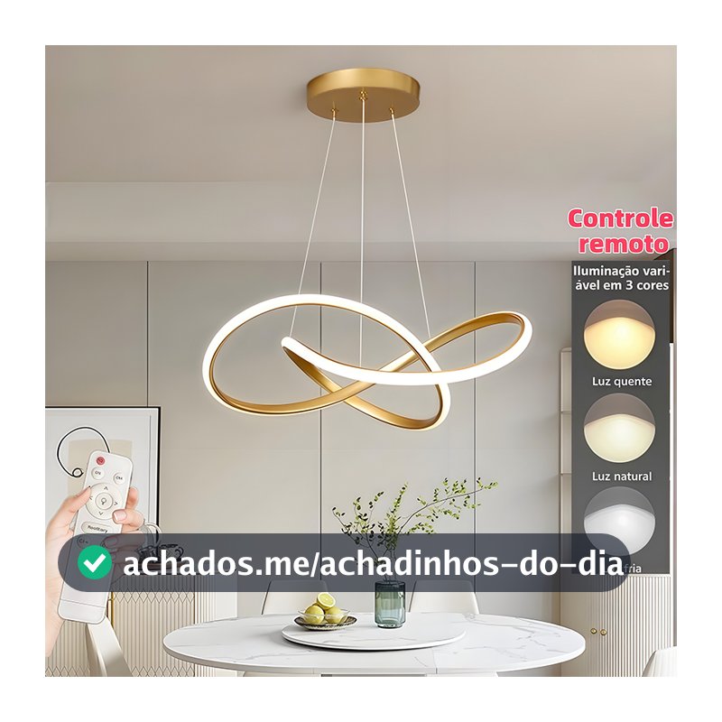 3 Cores (110V-220V) Lustre De Teto Nórdico De Luxo Lustre Para Sala De Jantar e Estar Lustre