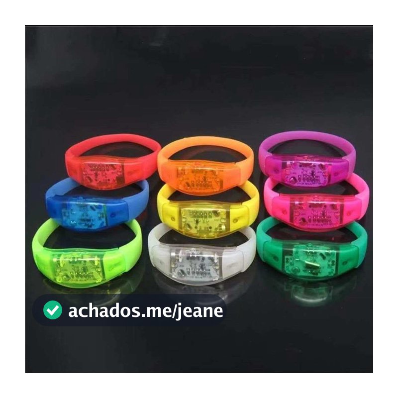 Kit10-50pcs Pulseiras Leds para Festa de Aniversário e Celebrações