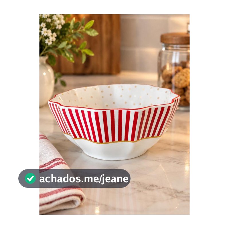 UNIDADE BOWL C/ FILETE CHRISTMAS CHARM SCALLA