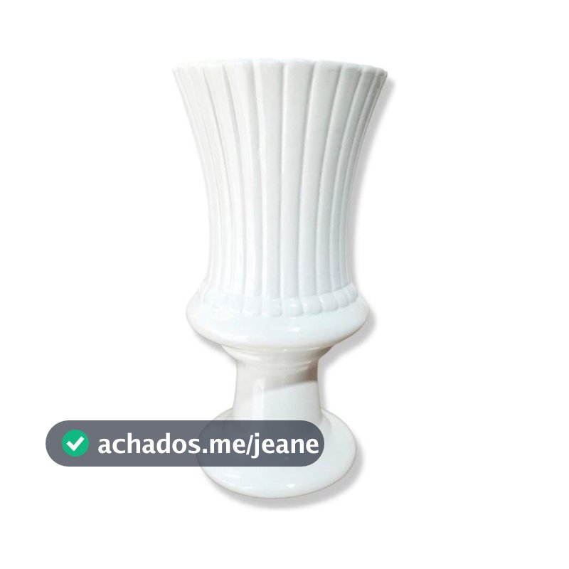 Vaso Charme Grande Cerâmica Decorativo Festas Eventos Louça