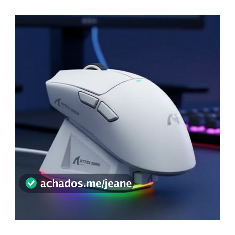 Mouse Gamer Sem Fio Attack Shark X11 Modo Triplo 2.4G BT5.0 22000DPI RGB Recarregável PC桌上清洁竞技专业电竞装备