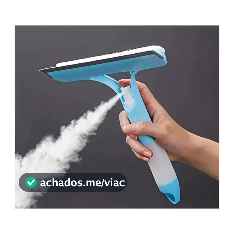 Limpa Vidro Rodo Spray 3 Em 1 Multiuso MOP Limpador