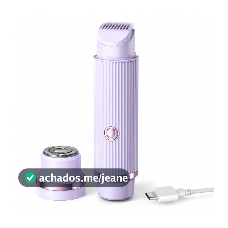 Depilador Elétrico Feminino Recarregável Removedor De Pelos Navalha Dupla Sem Fio Portátil Para Pernas Axilas E Corpo